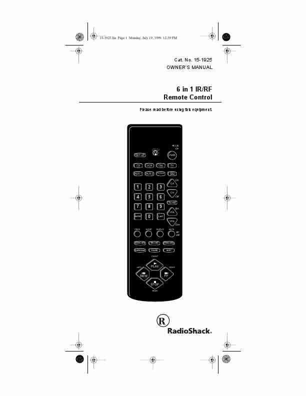 Radio Shack Universal Remote 15-1925-page_pdf